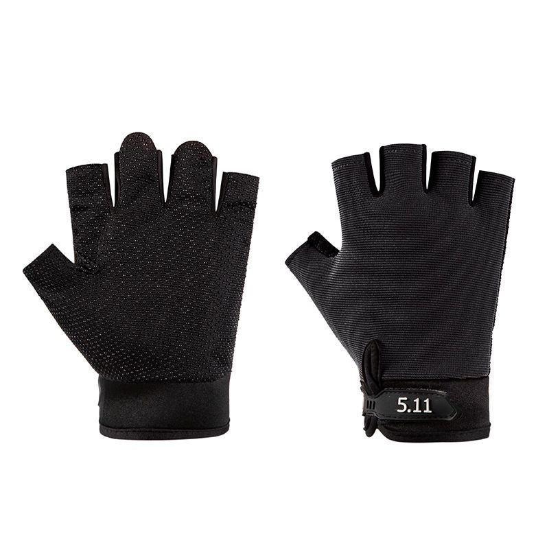 half-finger-black-gloves