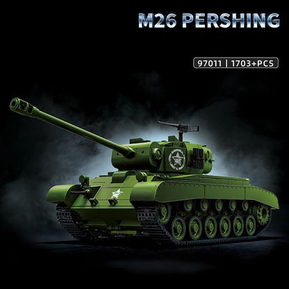 m26-pershing-tank-building-block-model