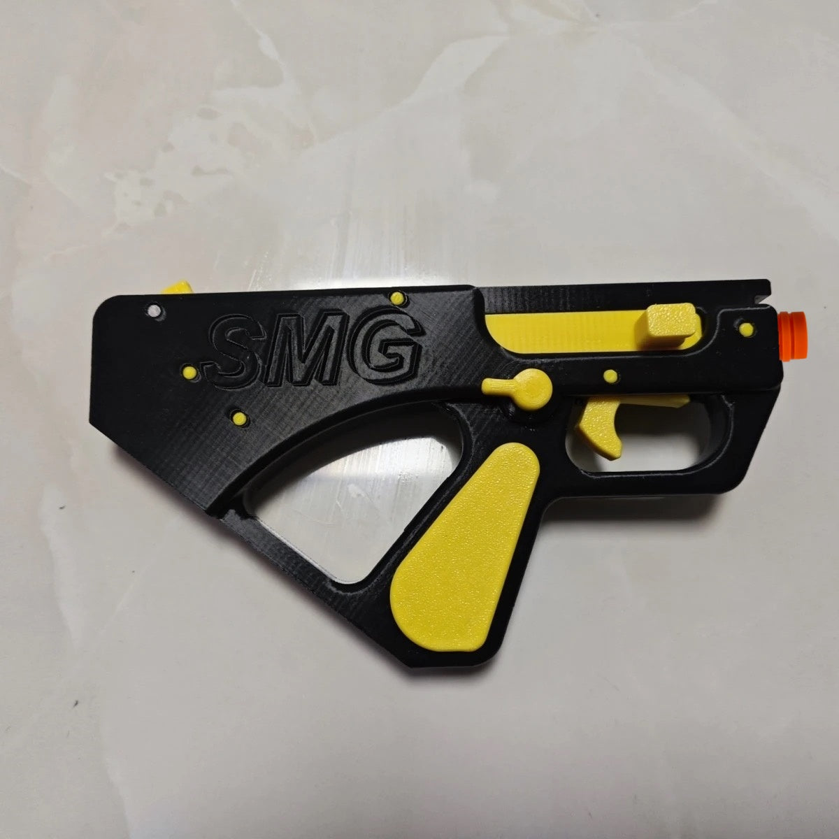 3D printed yellow toy gun