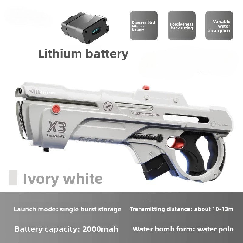 X3 Electric White Water Gun