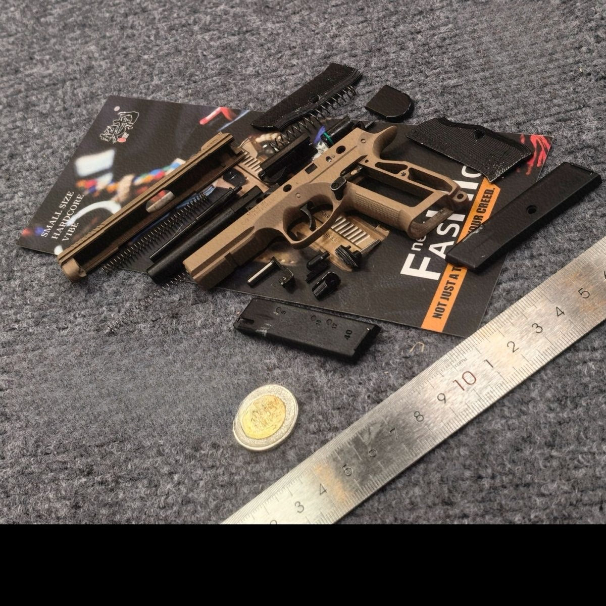 GQH CZ75 Full Metal Toy Gun Model Keychain