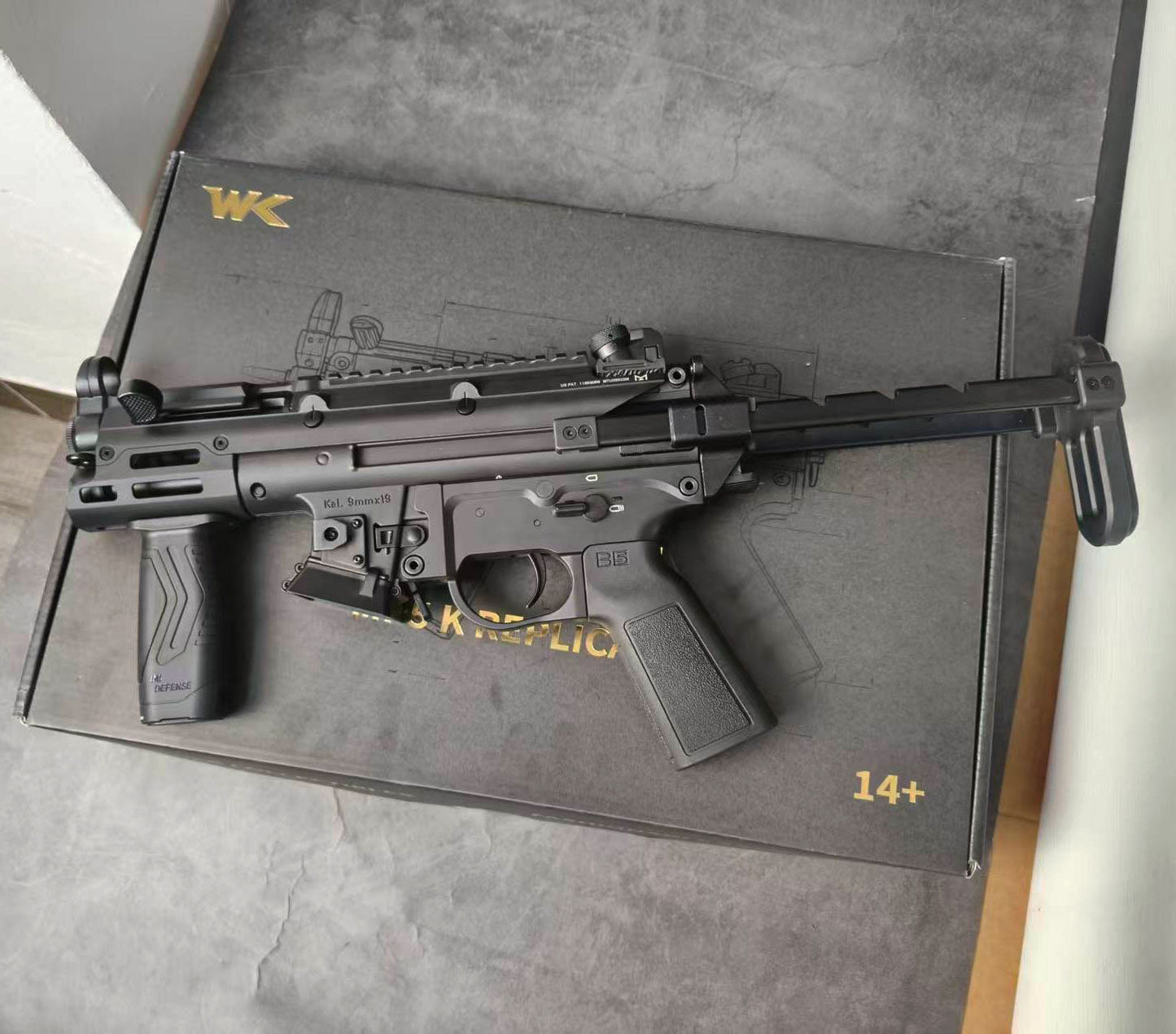 WK MP5K-UTG Electric Gel Ball Toy Gun with Metal Gearbox