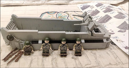 WWII American LCVP Landing Craft Building Block Toy