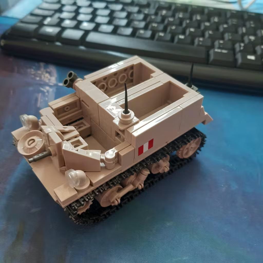 WWII British Third Party Bren Gun Carrier Ordnance QF2-pounder Building Block