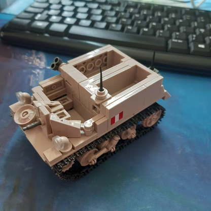 WWII British Third Party Bren Gun Carrier Ordnance QF2-pounder Building Block