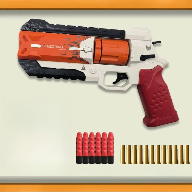 APEX Red Revolver Soft Bullet Gun