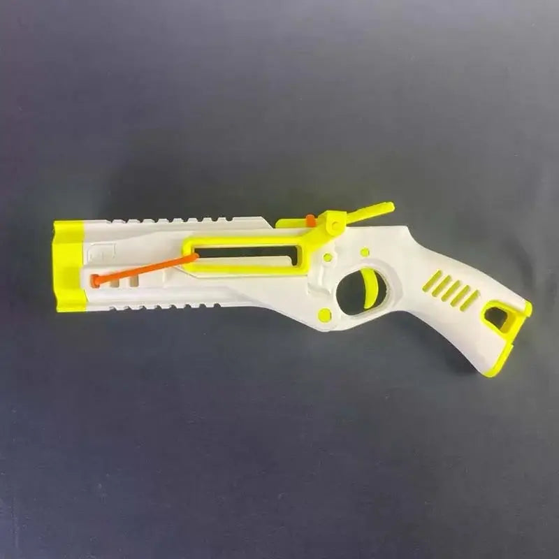 3D printed white toy gun