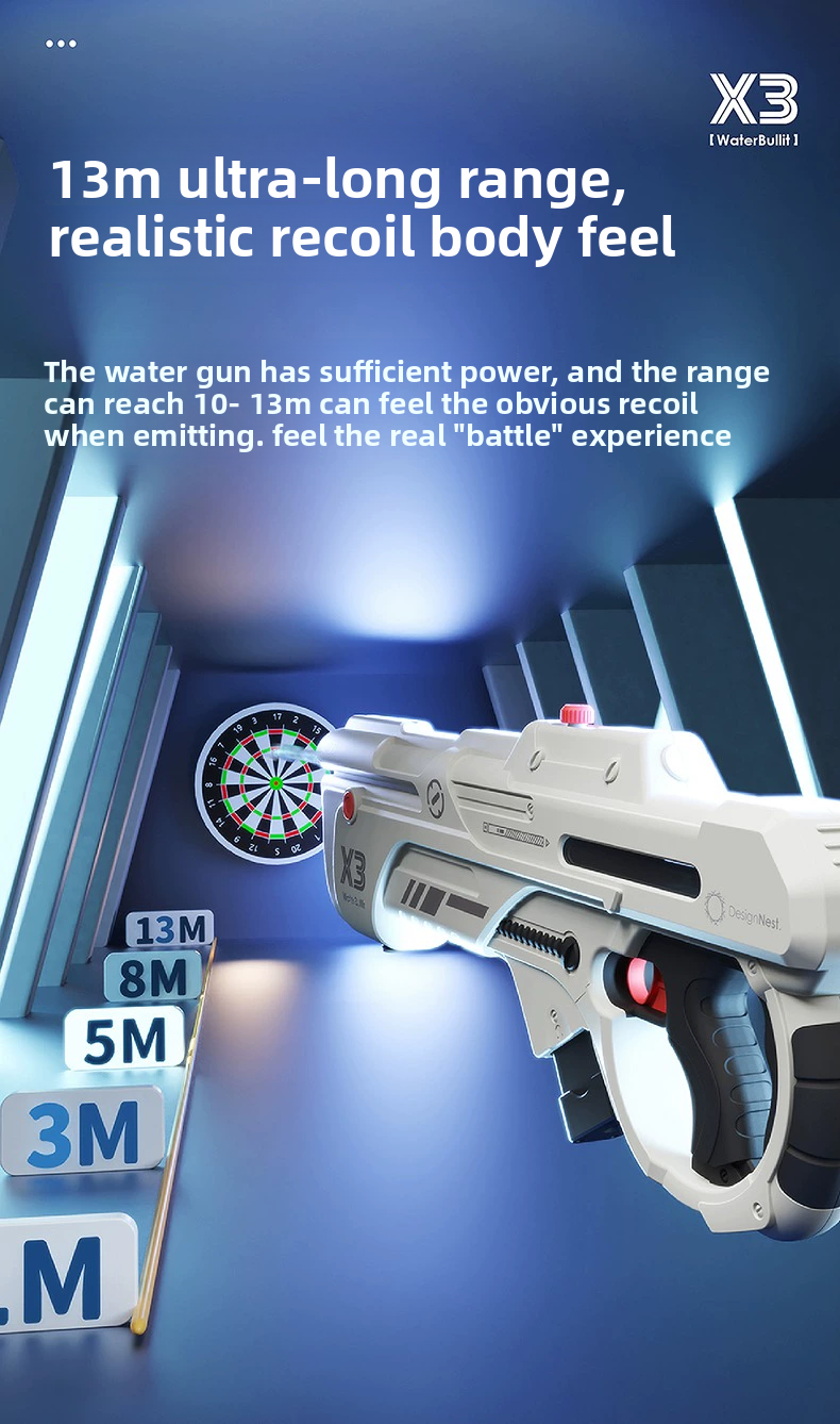 13 meters long range