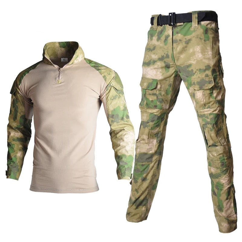 green-camouflage-set