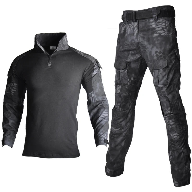 black-python-pattern-set