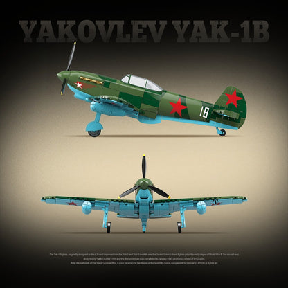 Soviet Air Force YAK-1B Fighter Building Block Set