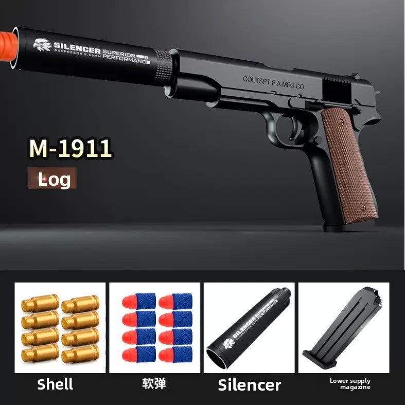 Original wood color M1911 soft bullet gun
