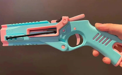 3D printed light green toy gun