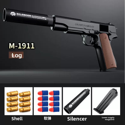 Original wood color M1911 soft bullet gun