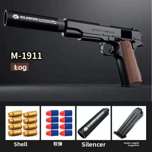 Original wood color M1911 soft bullet gun
