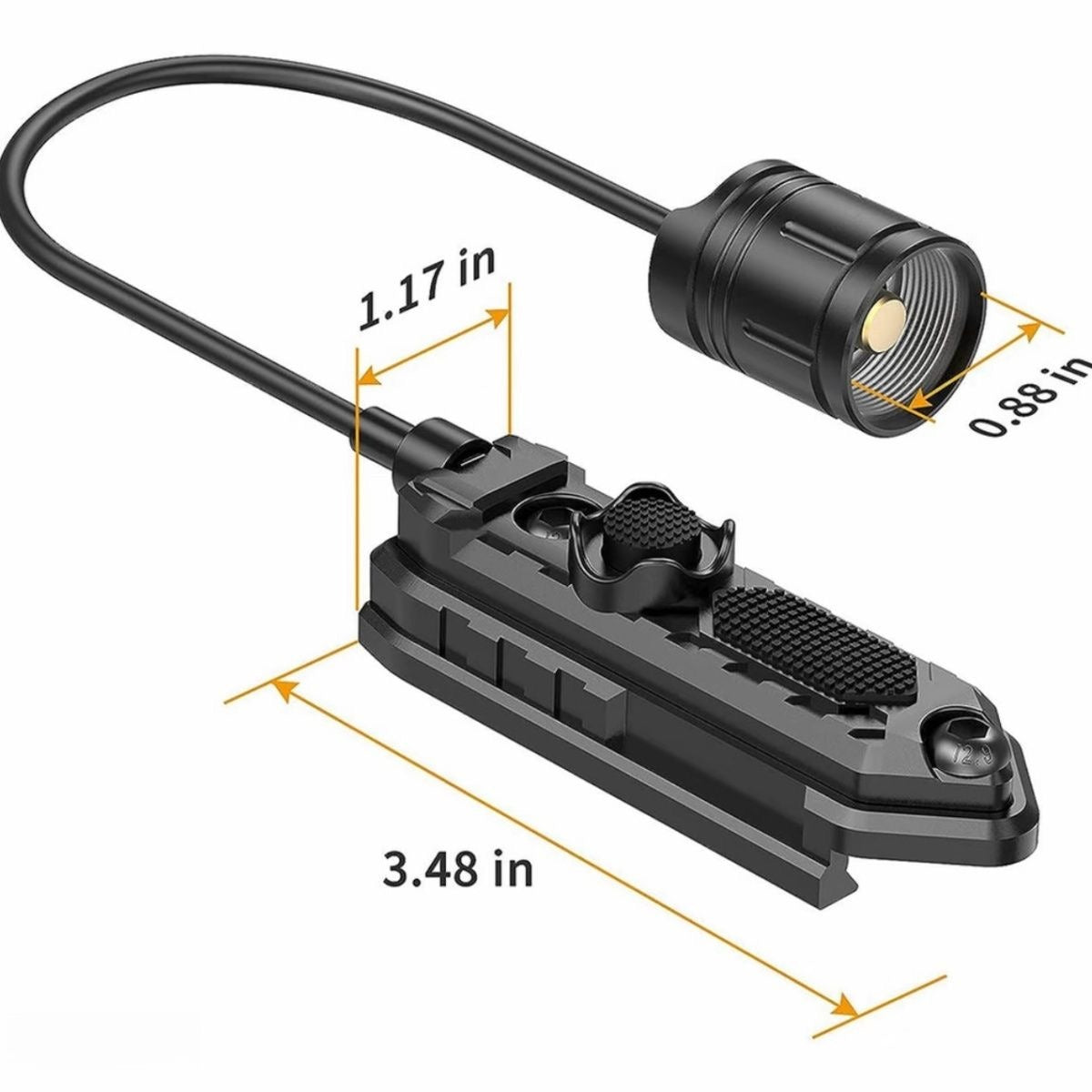 1500-Lumen High-Power Metal Flashlight