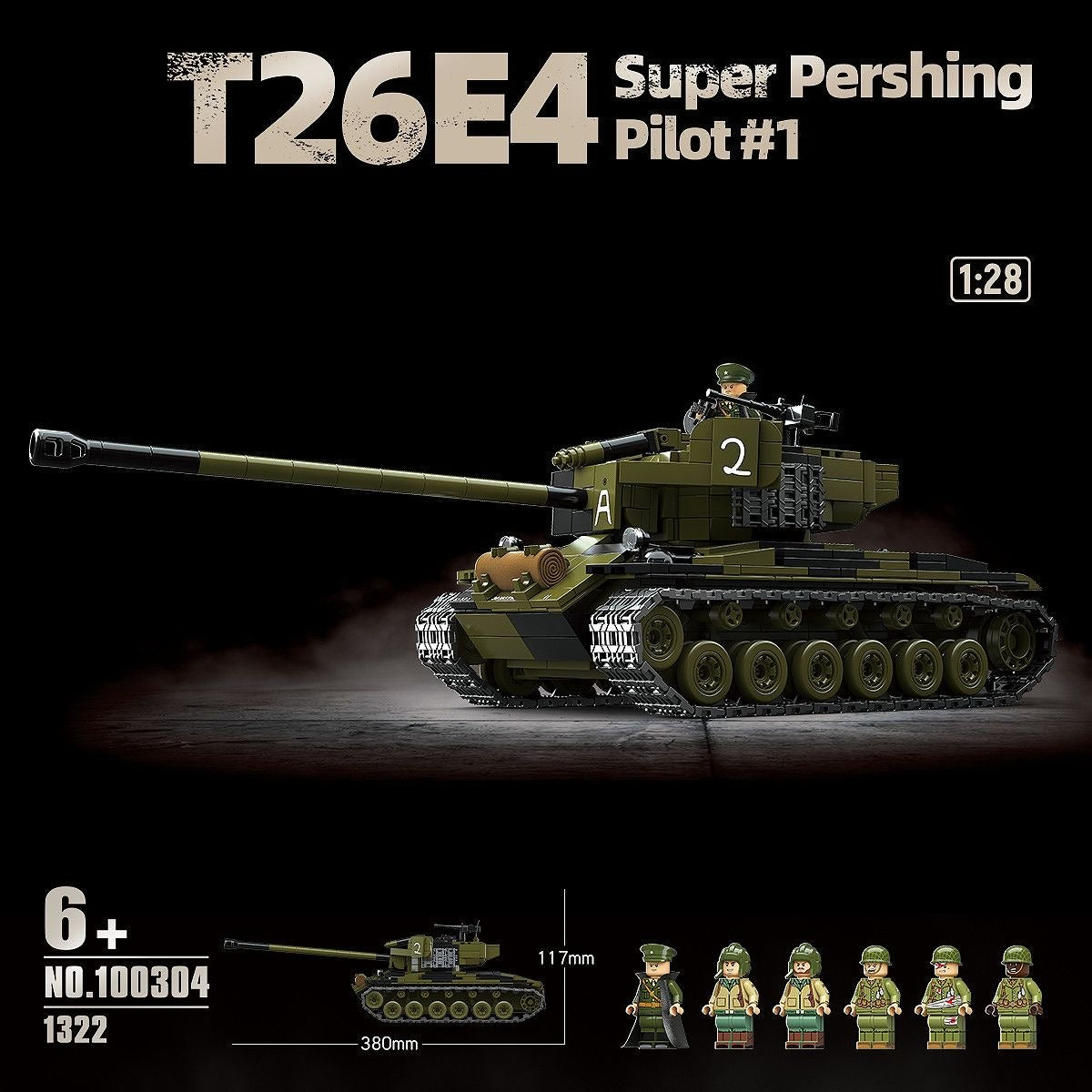 wwii-t26e4-tank-building-block-model