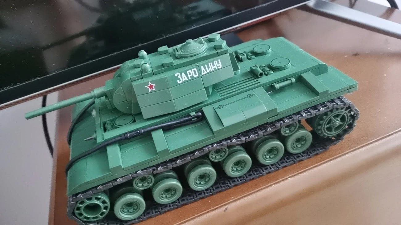 WWII Soviet KV-1 Heavy Tank Military Building Block Toy