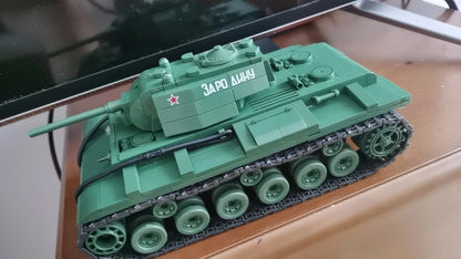 WWII Soviet KV-1 Heavy Tank Military Building Block Toy