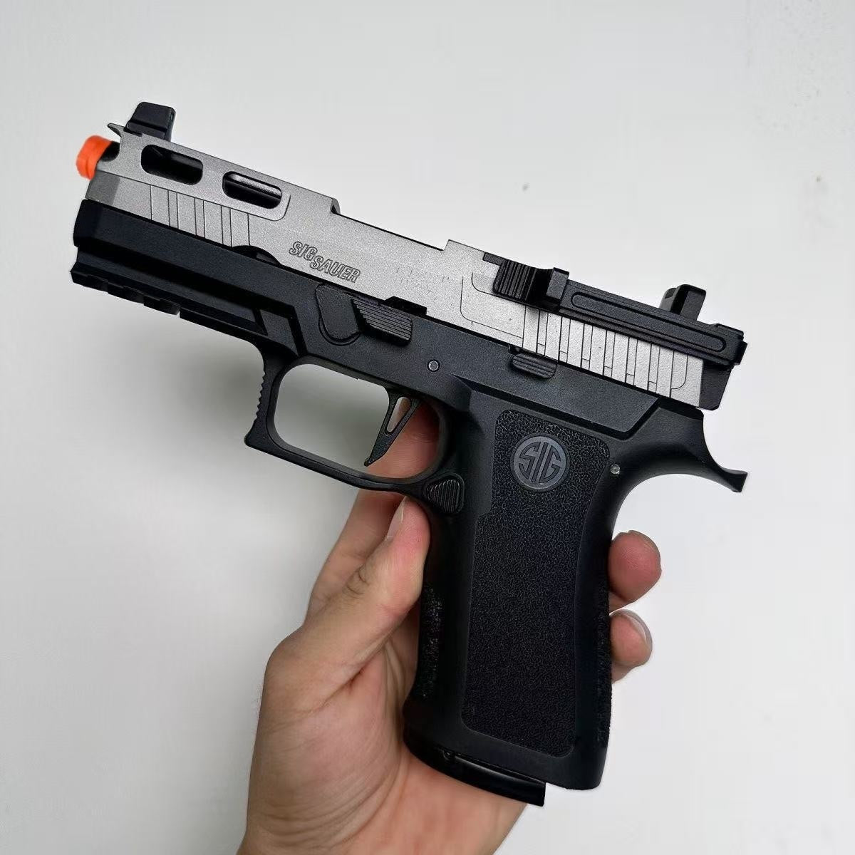 P320 silver black toy gun