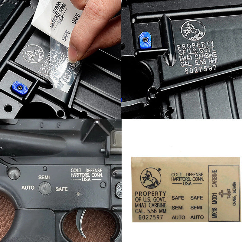 Metal Emblem Sticker for Toy Guns