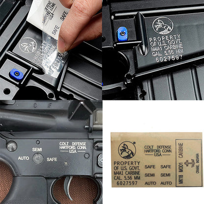 Metal Emblem Sticker for Toy Guns
