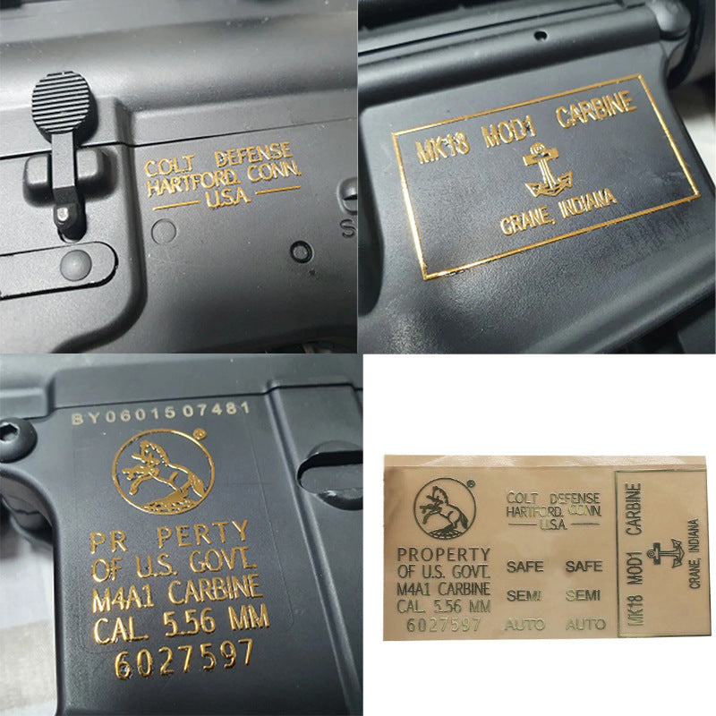 Metal Emblem Sticker for Toy Guns