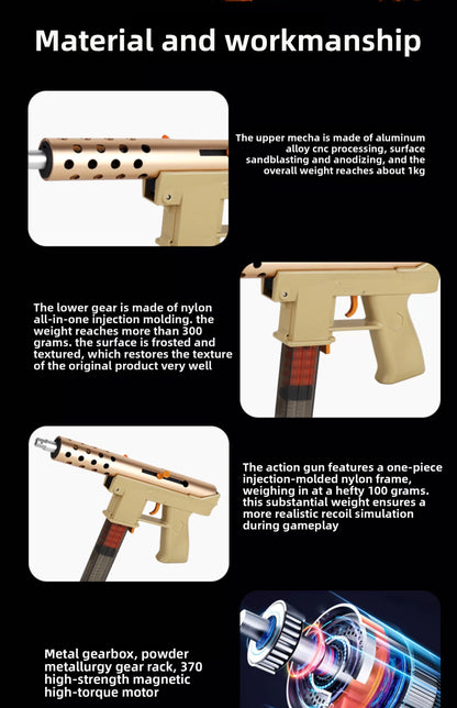 PX Tec-9 Electric Shell Ejection Laser Toy Gun
