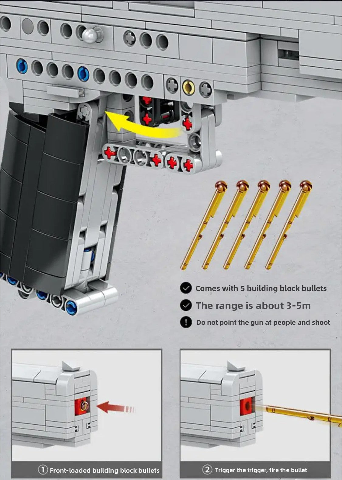 Colt M1911 Semi-automatic Building Block Toy Gun