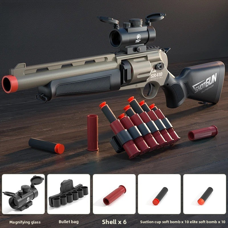 SR410 Shell-Ejecting Revolver Soft Bullet Gun – AKAG TOY
