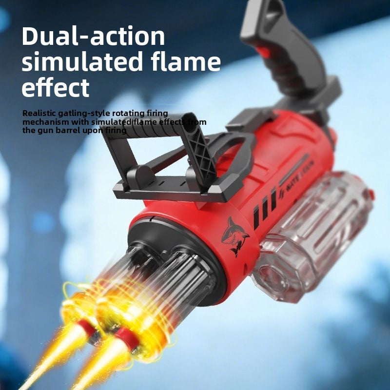 Gatling Dual-Barrel Electric Water Gun with AI Voice Control