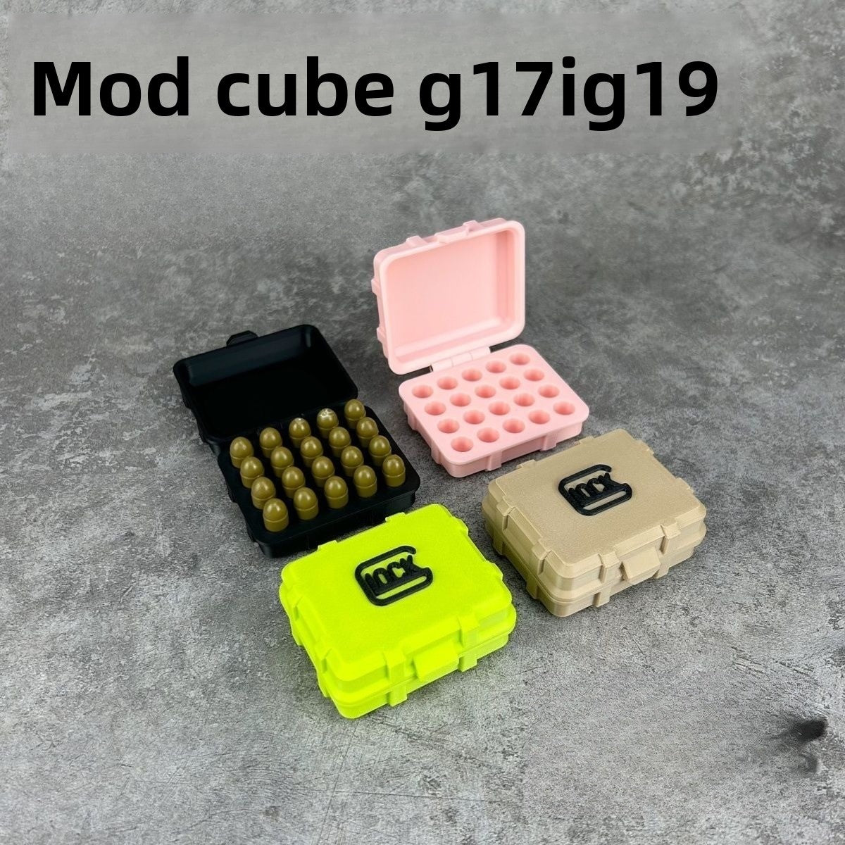 Model Cube G17/G19 Bullet Model Tactical Storage Box – AKAG TOY