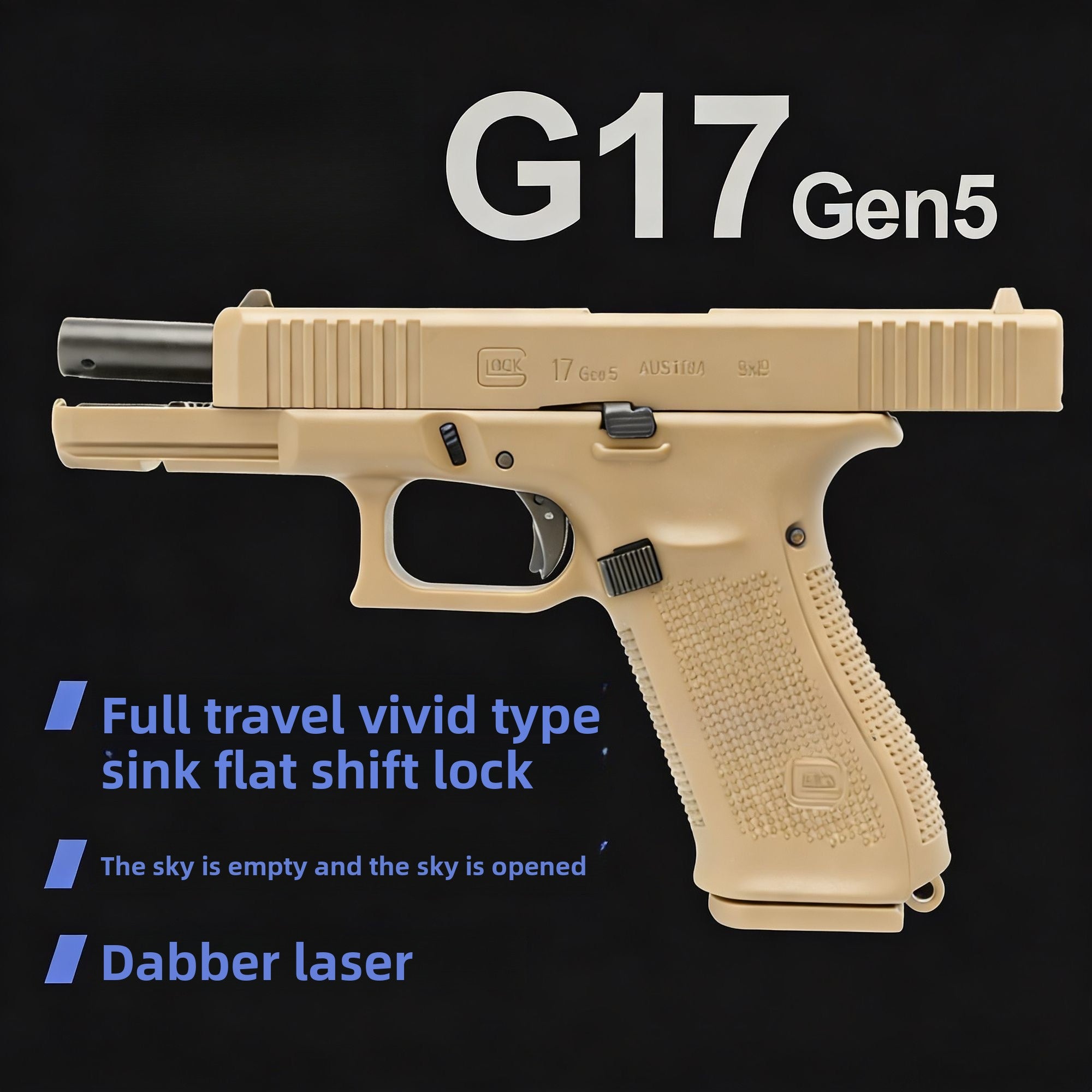 MLF G17 Gen5 Shell Ejection Laser Gun - Toy Pistol – AKAG TOY