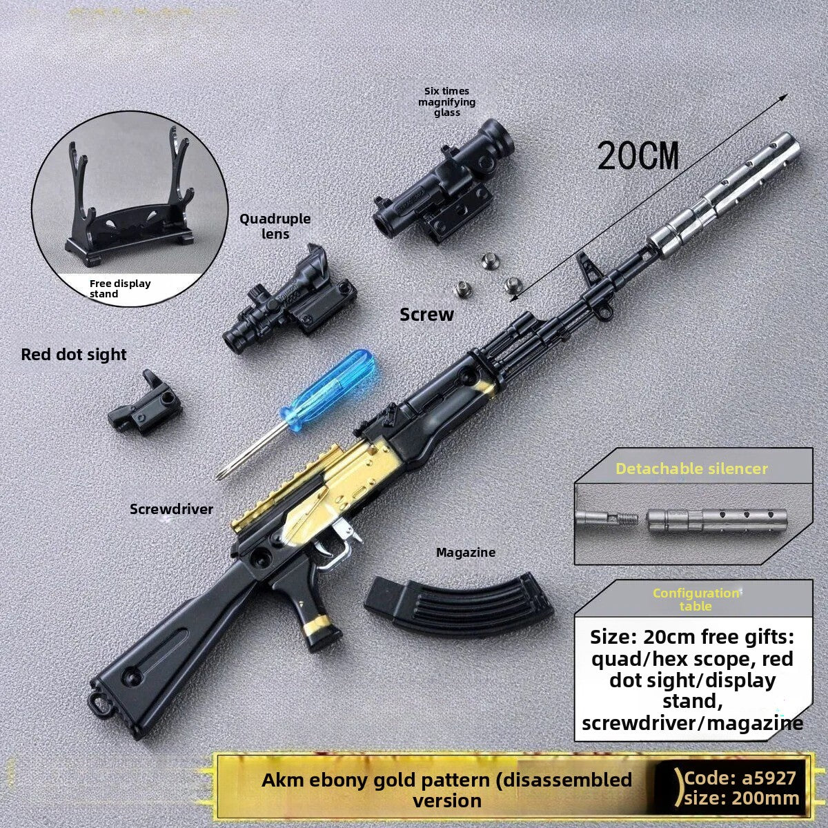 akm-black-toy-model