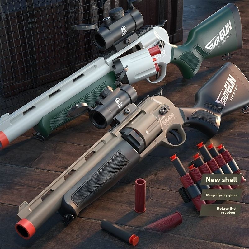 SR410 Shell-Ejecting Revolver Soft Bullet Gun – AKAG TOY