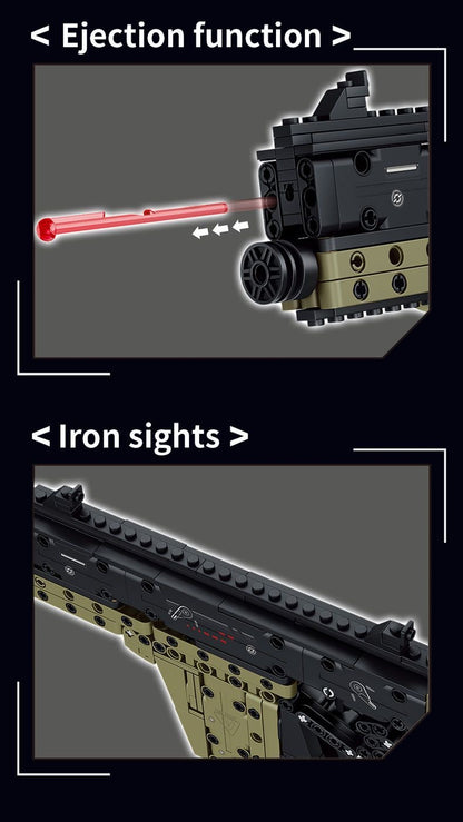 Vector Building Block Toy Gun Model