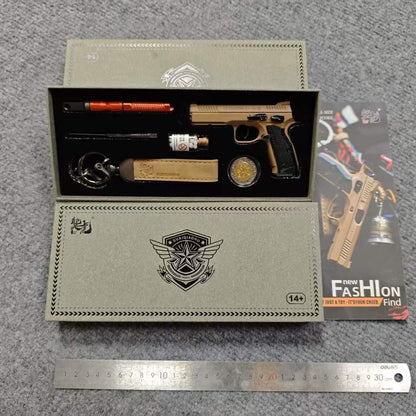 GQH CZ75 Full Metal Toy Gun Model Keychain