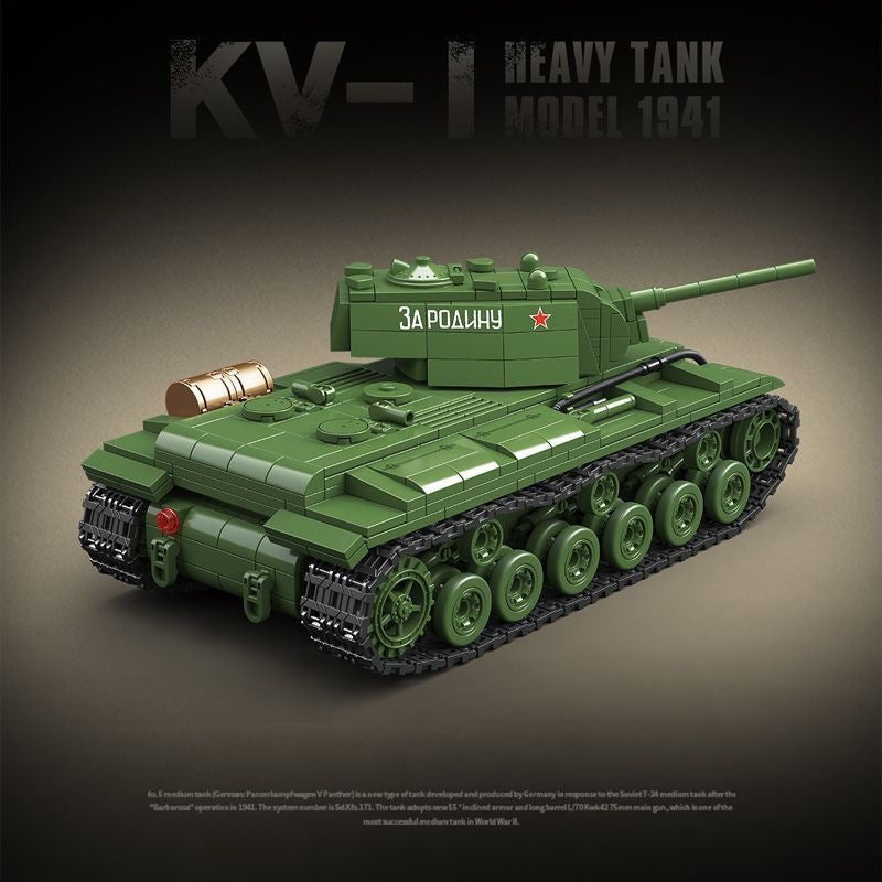wwii-soviet-kv-1-heavy-building-block-tank