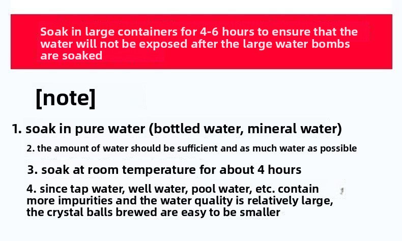 Precautions for using gel balls