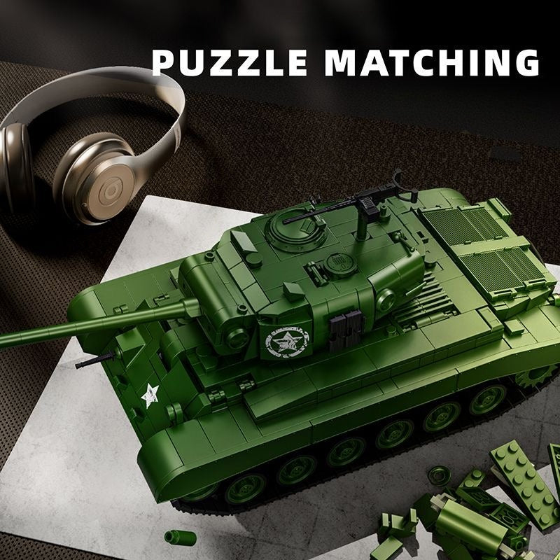 m26-pershing-tank-building-block-model