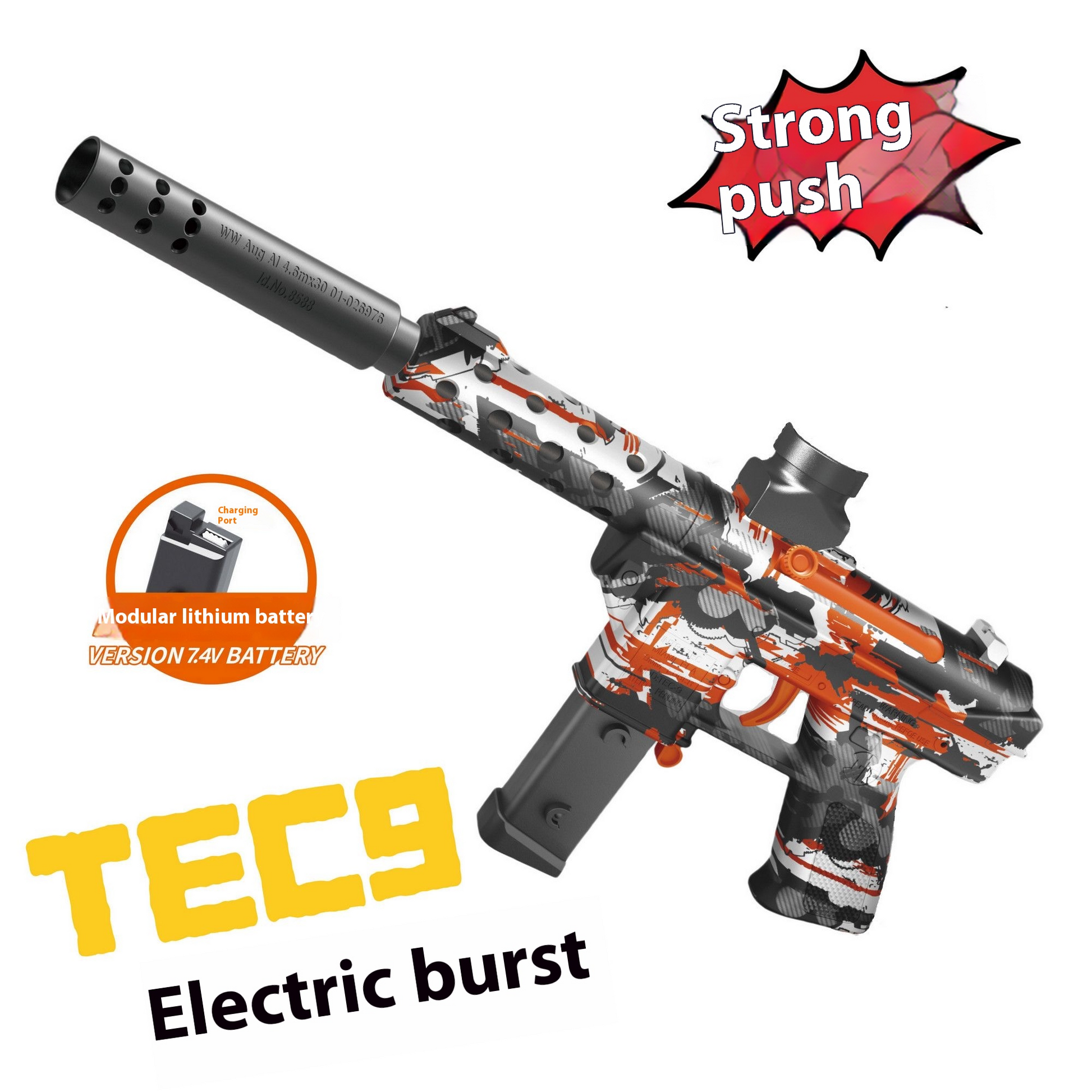 TEC-9 Fully Automatic Blasting Gel Blaster