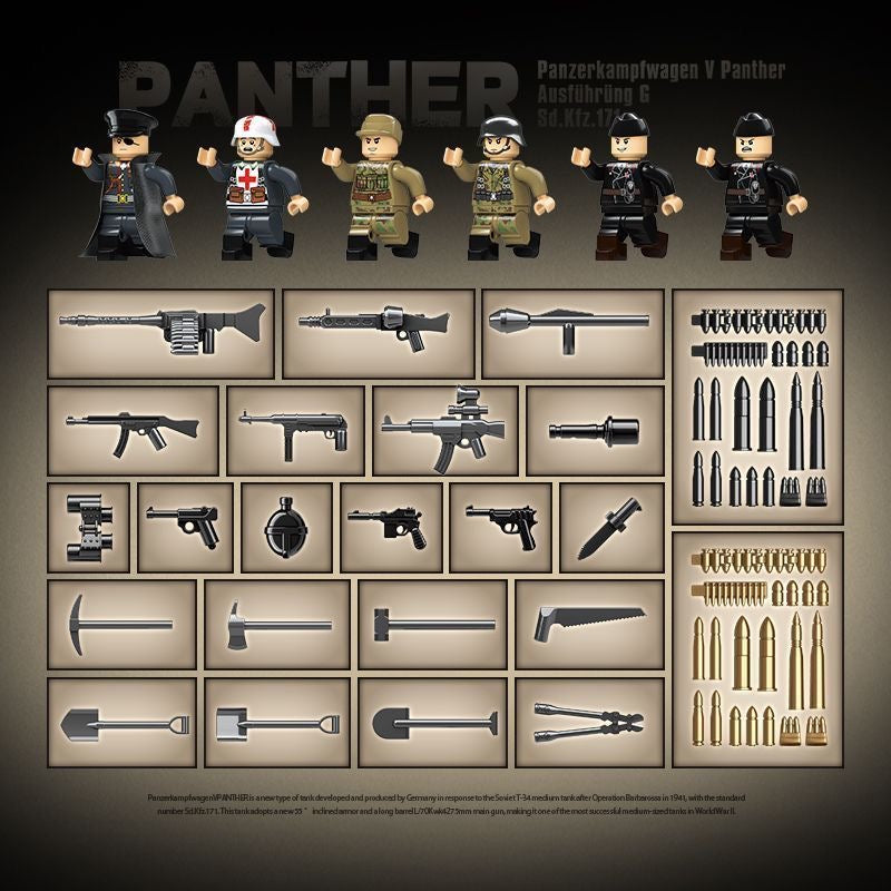 panther-tank-building-block-model