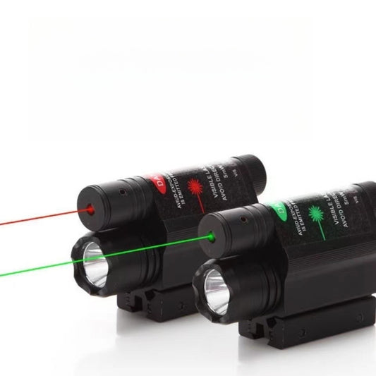 metal-tactical-flashlight-and-laser-sight