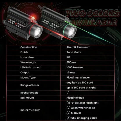 metal-laser-flashlight-specifications