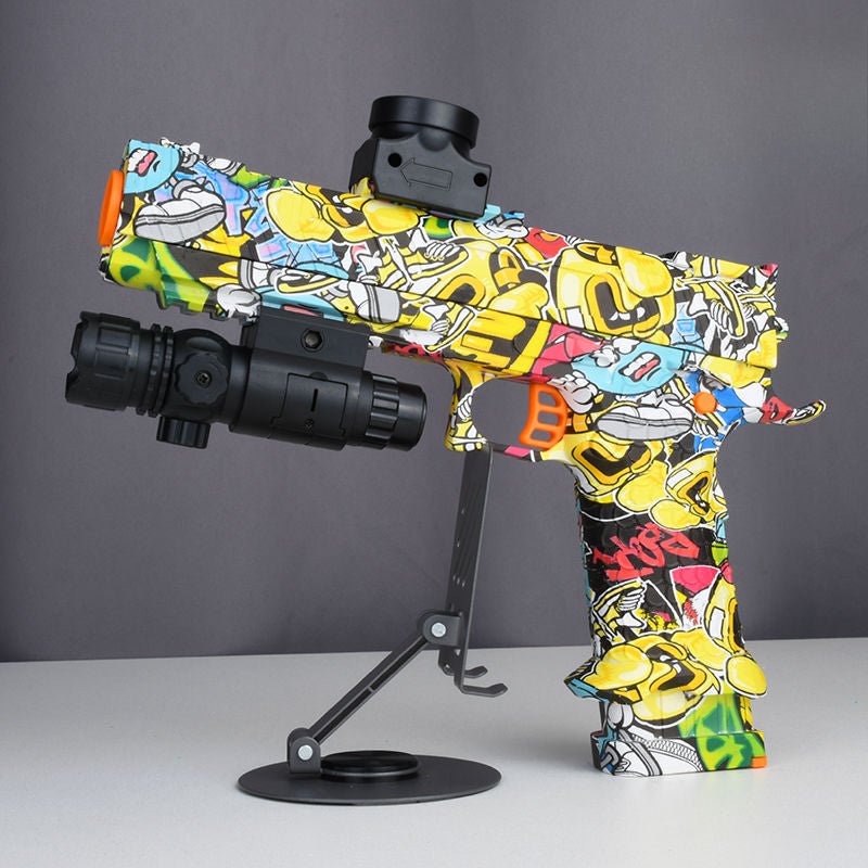 1911 Graffiti Yellow Pistol
