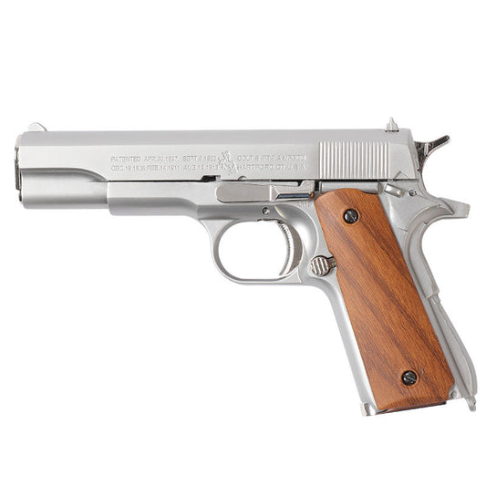 colt-m1911-silver-metal-model