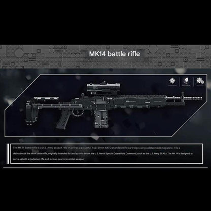 MK14 Building Block Toy Gun Model
