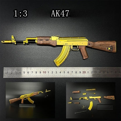 gold-ak47-metal-toy-model