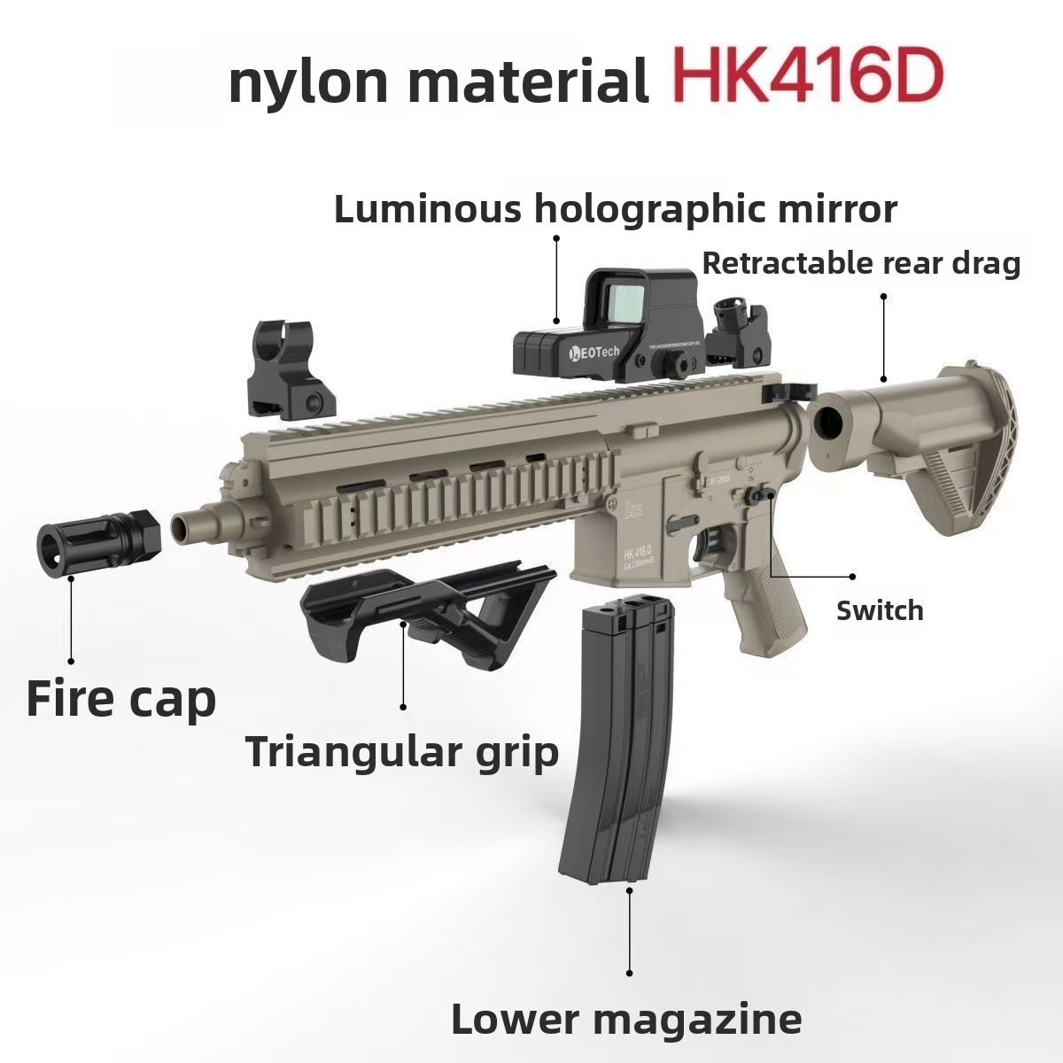 Sembylon HK416D Electric Gel Blaster