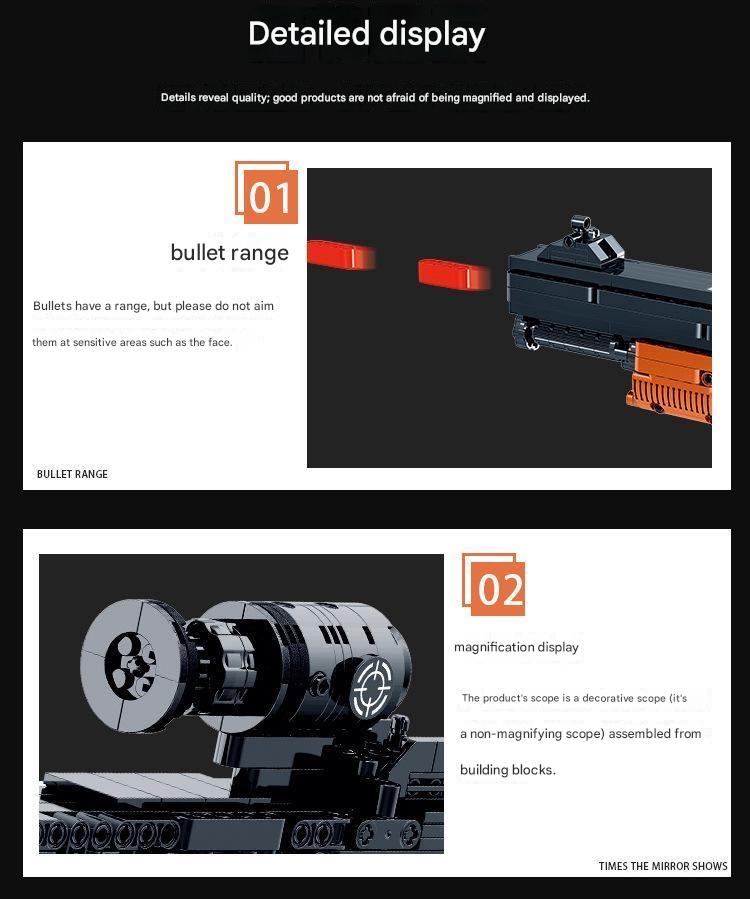 M4 Building Block Model Toy Gun